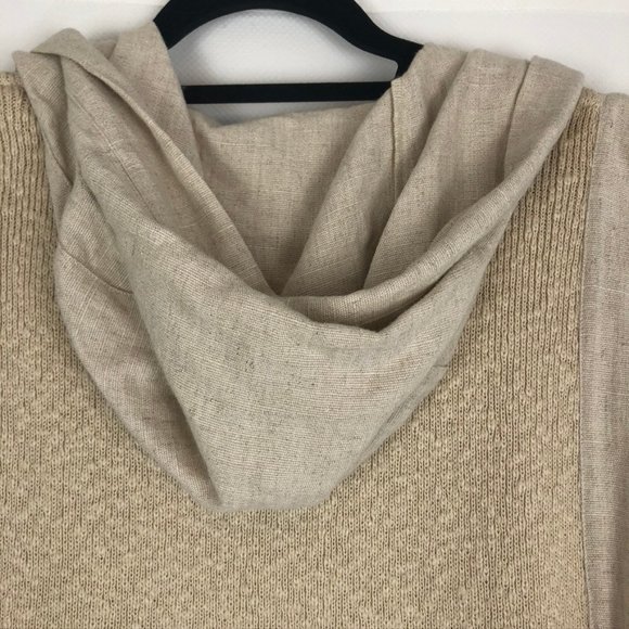 Tera Bgra Mixed Texture Hooded Sweater Vest - Picture 7 of 8